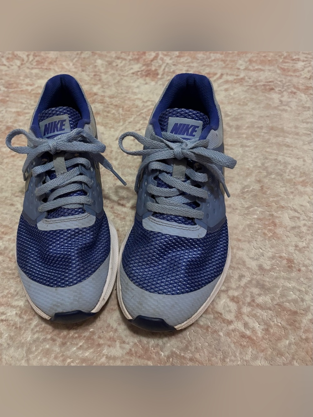 Nike Kids Shoes Purple/Blue Athletic Running Sneakers Big Kid Girls Size 4.5